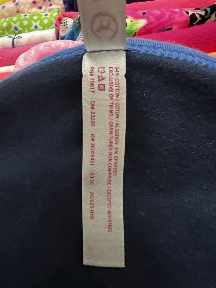 VTG Victoria’s Secret PINK Blue Animal Print Hipster Panties VS large L RARE - Image 3 of 3