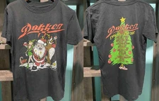 Dokken Band 1996 Holiday Christmas T-Shirt Black Unisex S-4XL T2177