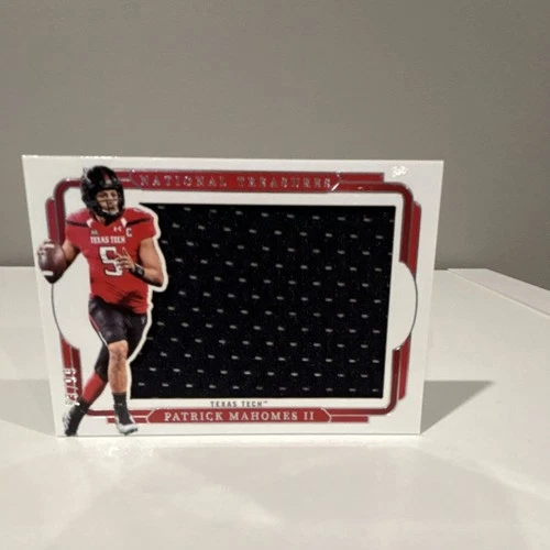 Panini National Treasures Patrick Mahomes II Silhouettes Patch /99 Texas Tech