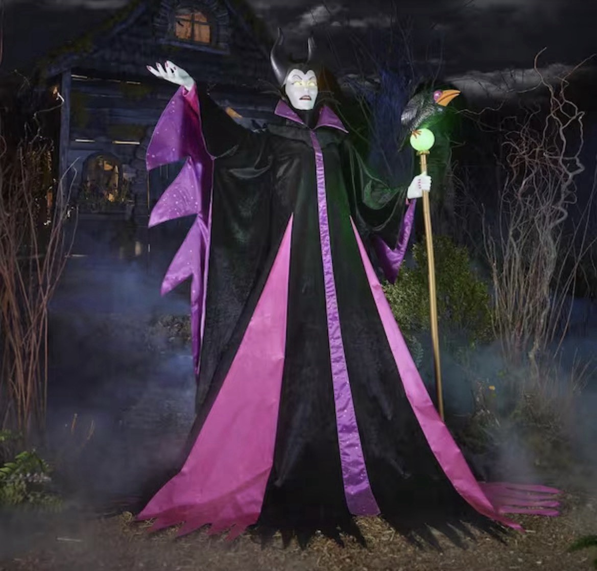 Maleficent 6.5 FT Lifelike Movement Animated LED Halloween Decoration Yard Decor