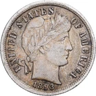[#1202400] United States, Dime, Barber Dime, 1893, Philadelphia, Silver, AU, KM:
