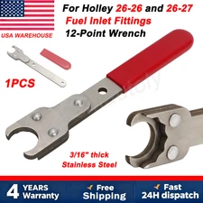 12 Point On/Off Wrench Stainless Steel for Holley 26-26 26-27 Fuel Inlet Fitting