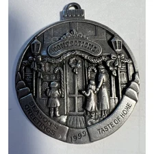 Ornament Christmas Confections Shop Taste of Home 1999 Pewter 2" diameter