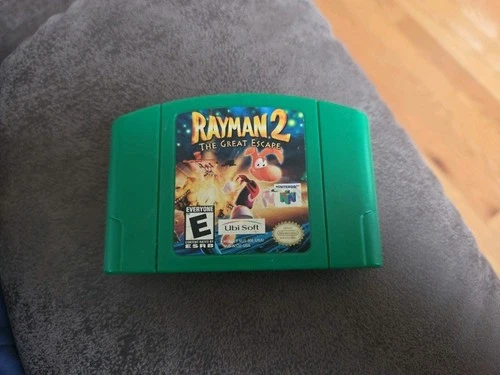 Rayman 2 The Great Escape (Nintendo 64, 1999) N64 Authentic Cartridge