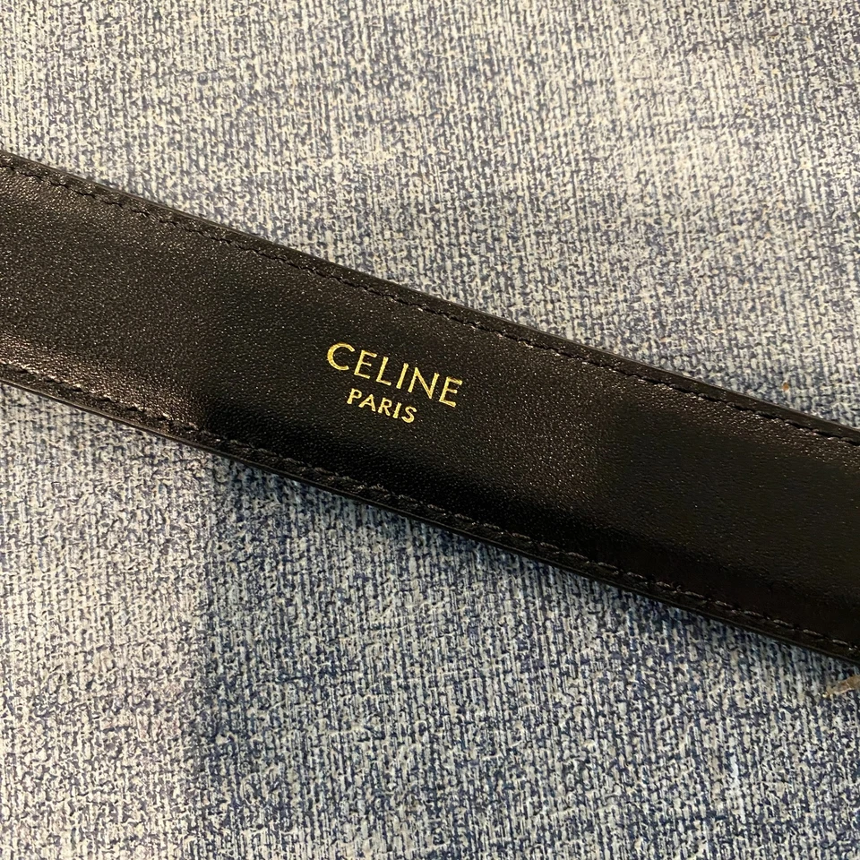 Auténtico Cinturón Celine Triunfo Mediano Talla 80 Foto 3 de 4