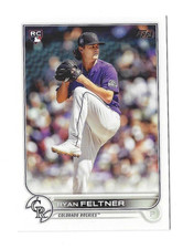 2022 Topps Series 2 RYAN FELTNER Rookie Card Colorado Rockies #373. rookie card picture