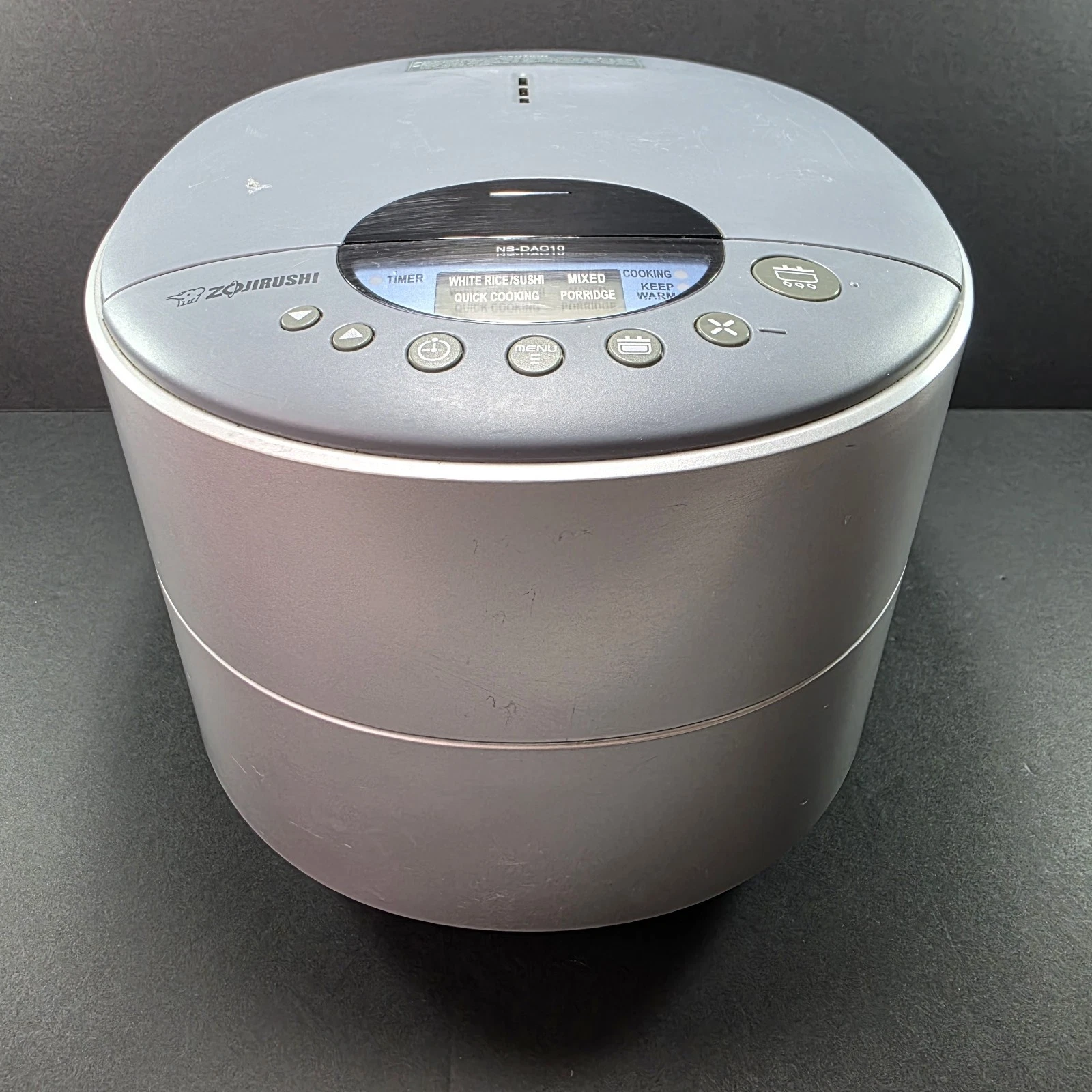 Zojirushi NS-DAC10 Rice Cooker Warmer 5.5 Cup Tested Works READ
