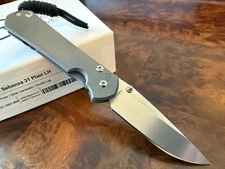 Chris Reeve Knives Small Sebenza 31 Silver Hardware Double Lug LEFT HAND
