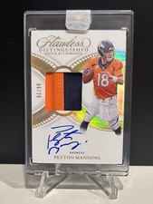 2025 Panini Flawless Peyton Manning Distinguished Patch Auto /25 🔥 Broncos