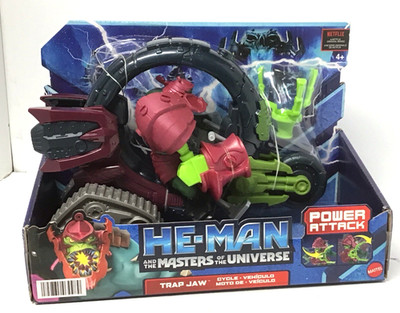 He-Man and The Masters of The Universe Power Attack Trap Jaw Cycle *NEW*