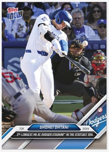 2024 Topps Now Card #455 Shohei Ohtani Los Angeles Dodgers