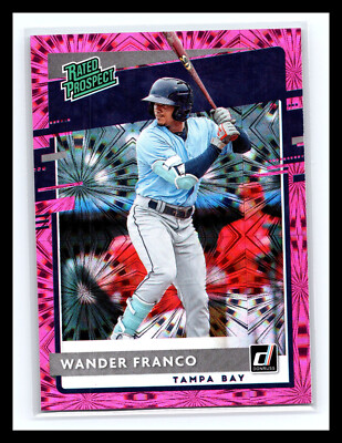   WANDER FRANCO 2020 DONRUSS RATED PROSPECT PINK FIREWORKS RC # RP-1