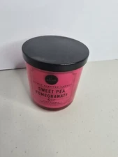 DW Home SWEET PEA POMEGRANATE Scented Soy Wax Blend Candle Essential 
