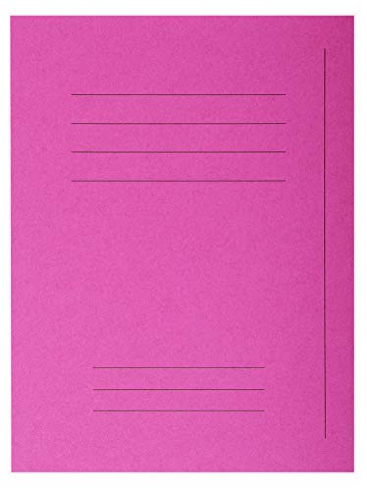 (TG. 24x32) Exacompta 435020E Cartelle Semplici, 24x32 cm, Fucsia - NUOVO