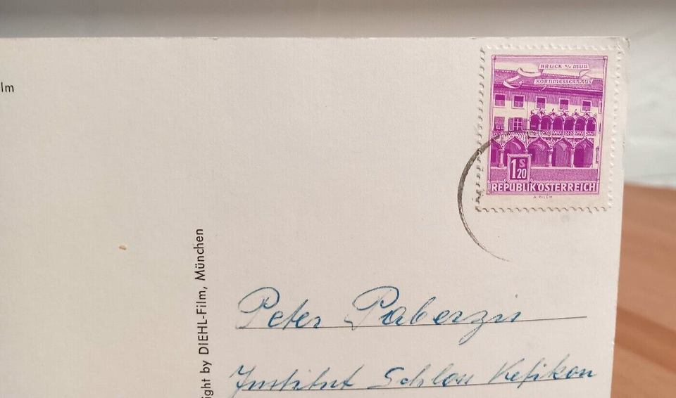 Der Anfang ist so schwer Mecki Porcupine Postcard Austria Stamp Vintage