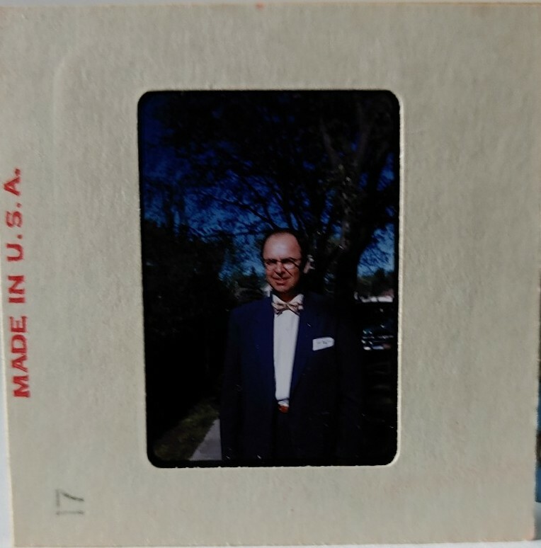 Kodak 35mm Slide 1950s Red Border Kodachrome Man in Suit Bowtie | eBay