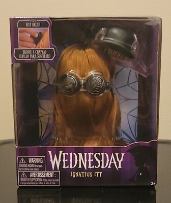 Wednesday Addams Stylingkopf Ignatius Itt - 25cm Mit 20 Zubehörteilen Für Kinder