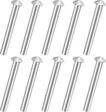 10 PCS Rivets for Spade Handle, Solid Rivet Tool, round Head Aluminum Rivets, Po