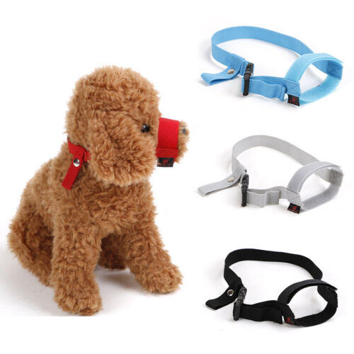 Dog Muzzle Anti-bite Adjusting Straps Mouth Mask Stop Barking Mouth Cover US} - Picture 1 of 18