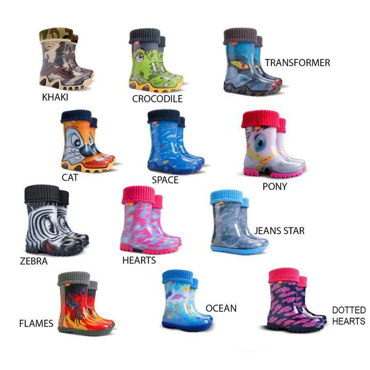 New Wellies for KIDS Waterproof Wellington BOOTS for Boys and