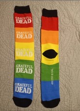 Grateful Dead Rainbow Striped Socks