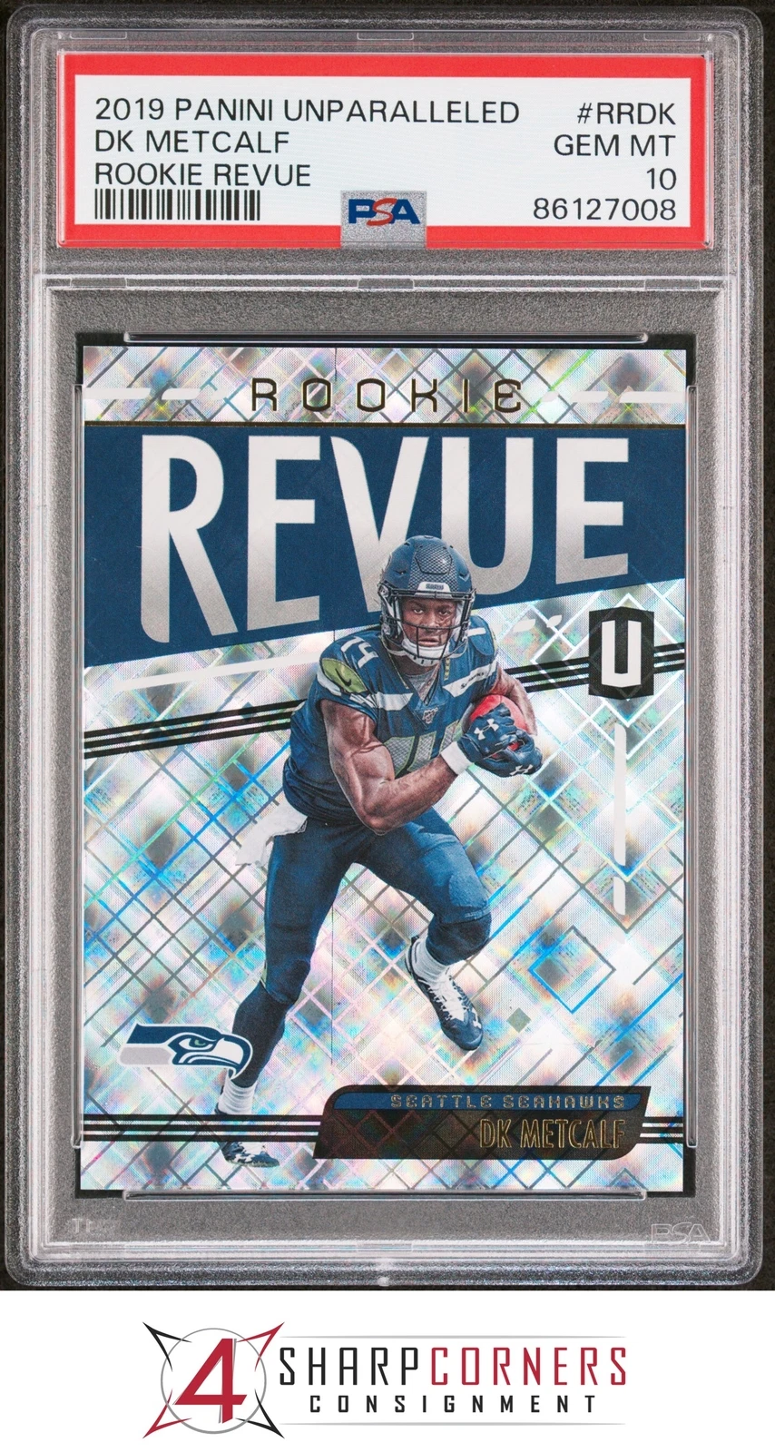 DK Metcalf Panini Unparalleled Rookie Revue #RRDK Base