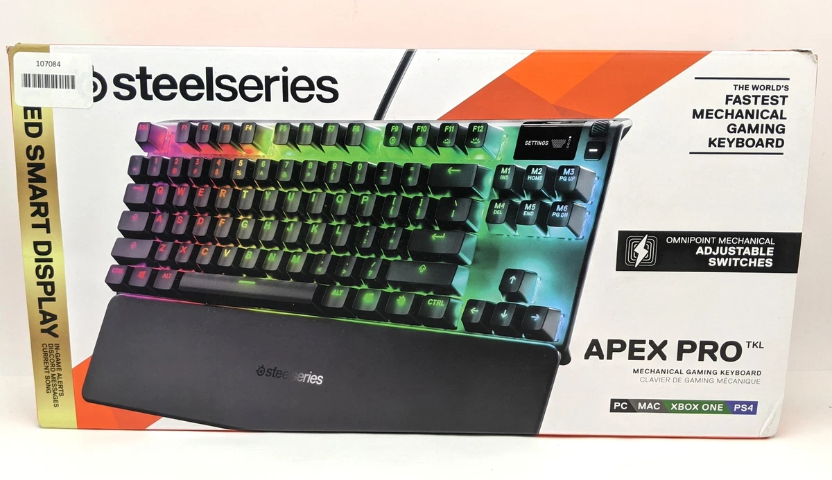 SteelSeries Apex Pro TKL Omnipoint Mechanical Gaming Keyboard TKL Wired RGB