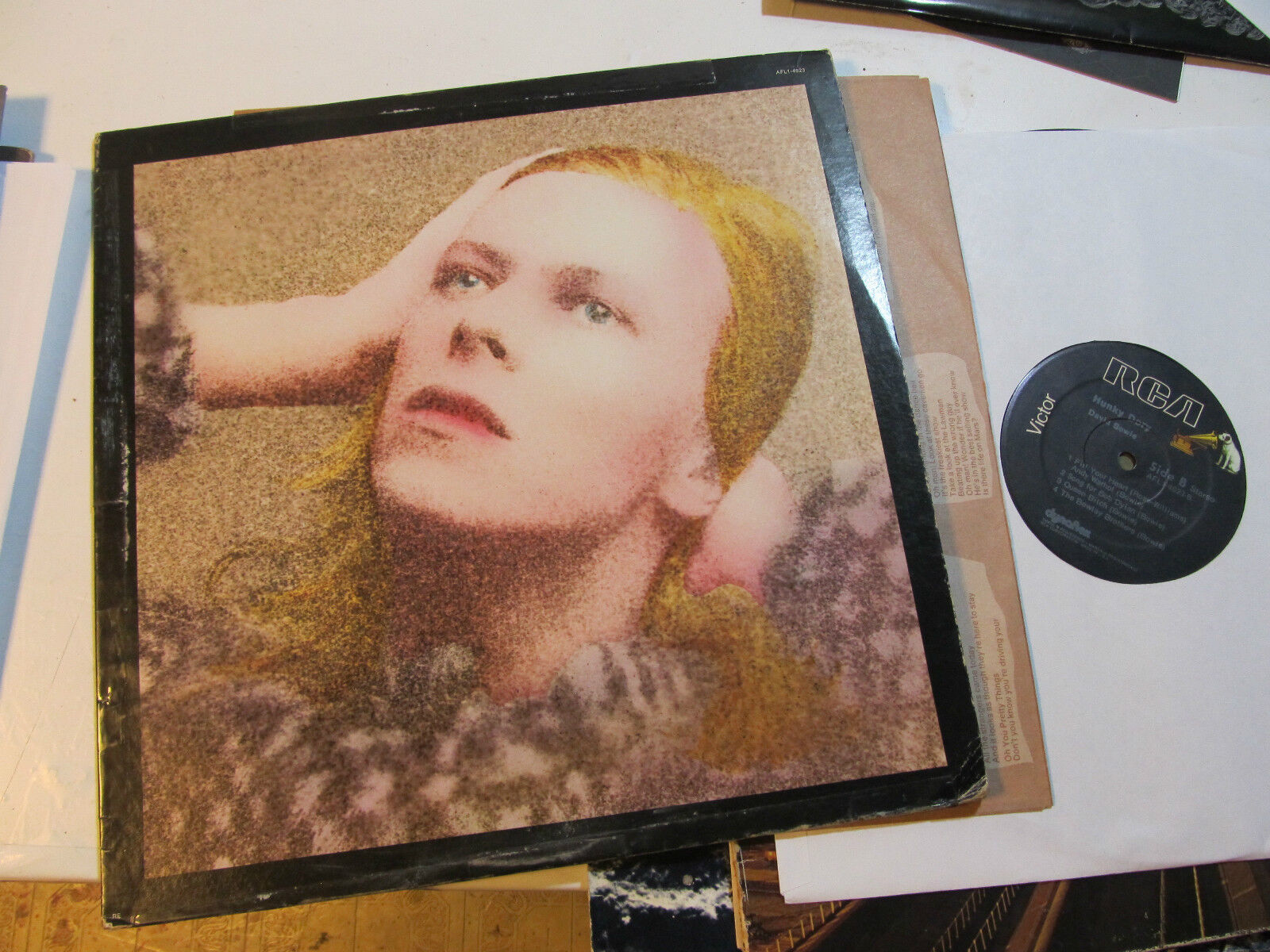 DAVID BOWIE HUNKY DORY LP RECORD vinyl rare afl1-4623 rca