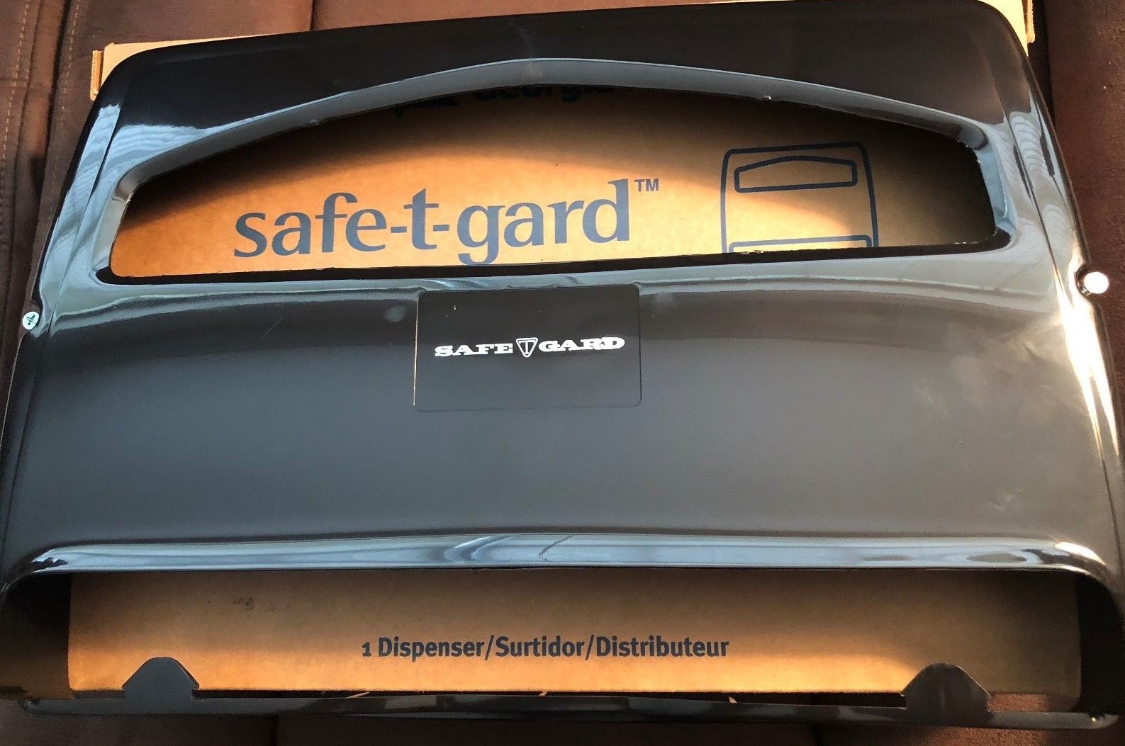 (2) Pacific SafetGard Toilet Seat Cover Dispenser 57748 Smoke