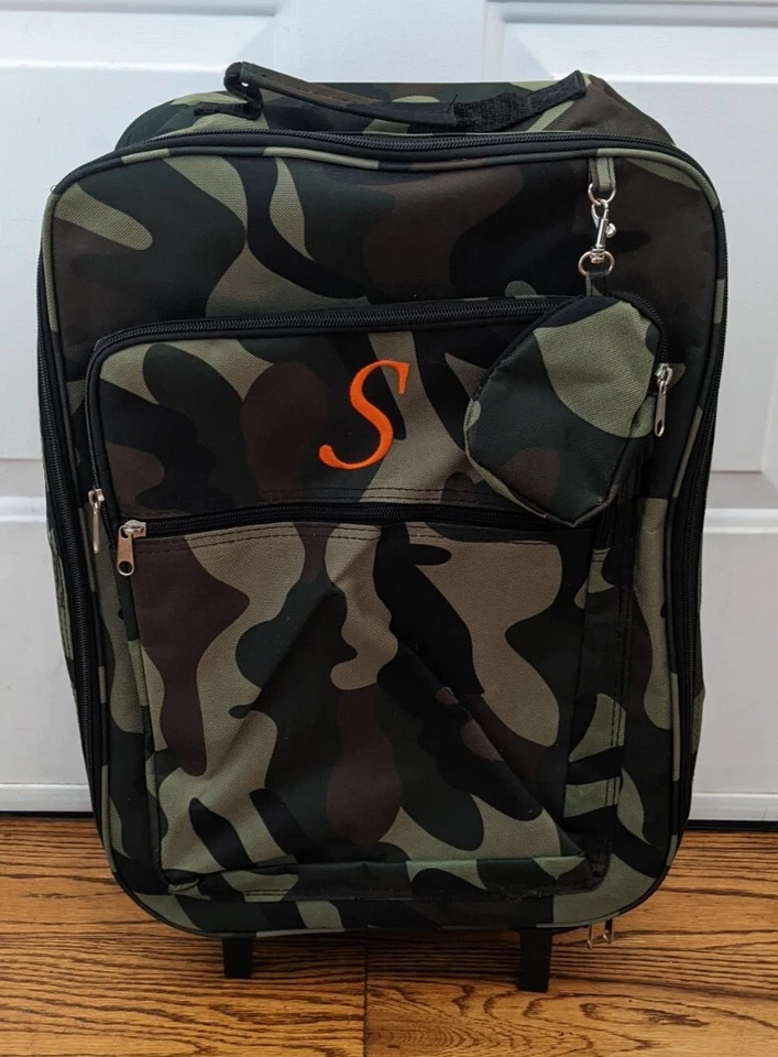 Rockland Double Handle Rolling Backpack & Tote Bag Camouflage 17-Inch S Monogram - Image 4 of 4