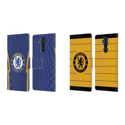 OFFICIAL CHELSEA FOOTBALL CLUB 2021/22 KIT LEATHER BOOK CASE FOR NOKIA PHONES