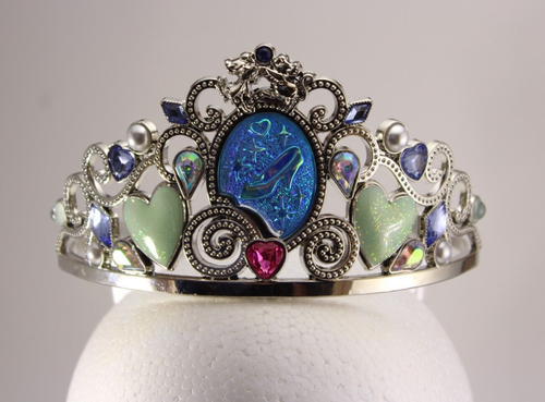 Abito vestito Cenerentola Disney Store taglia 4 e diadema gioiello corona principessa blu - Foto 12 di 24