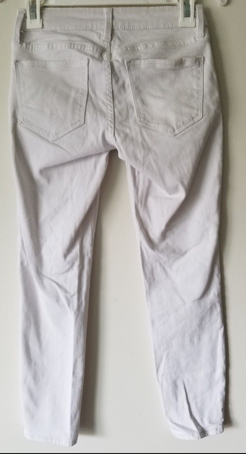 Old Navy The Rock Star Basic Solid White Button U… - image 6