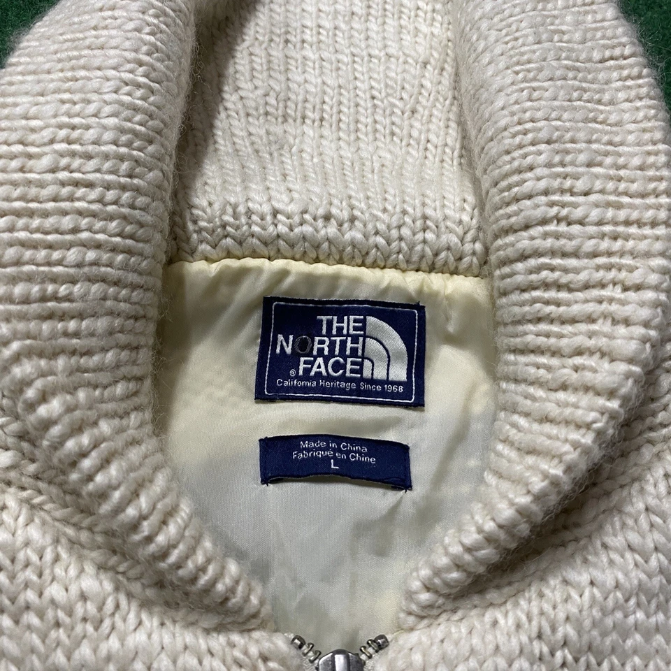 Suéter Cowichan de Lana The North Face De Colección Para Hombres Grande Blanco Tejido Sudadera Foto 4 de 4