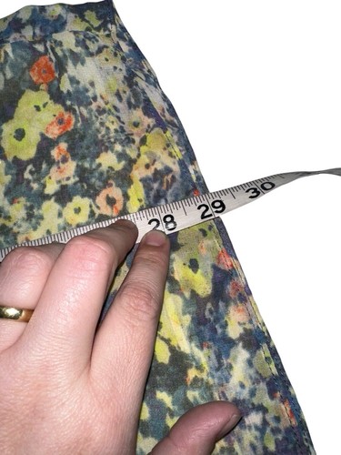 CABI #5041 Positano Tank Top COLORFUL FLORAL Layered Chiffon SLEEVELESS Blouse M - Picture 5 of 5