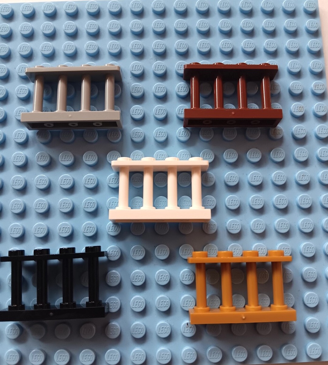 Lego Fence 1x4x2 Spindled Studs on Top House Yard Garden Deck pic