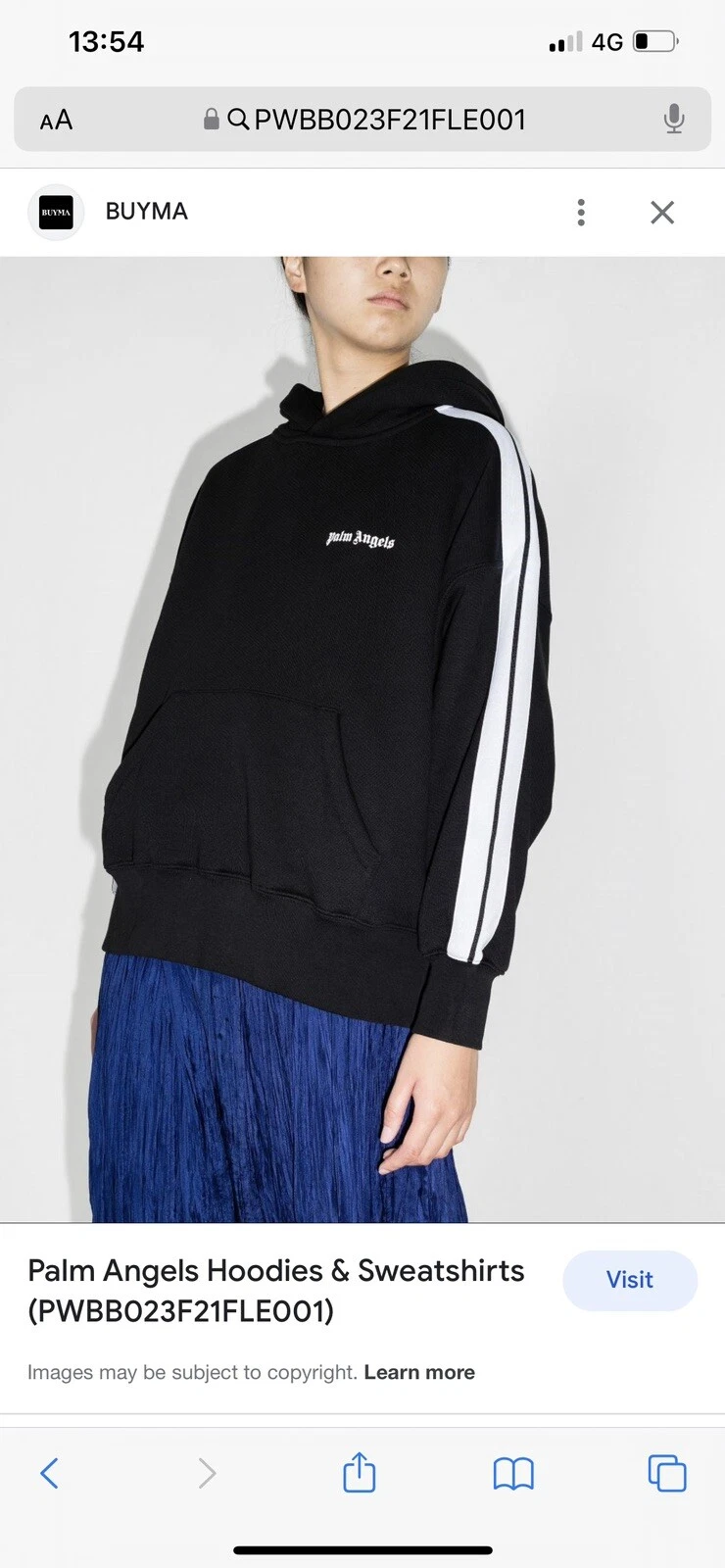 Felpa con cappuccio Palm Angels donna ragazza maglione taglia in foto su metro