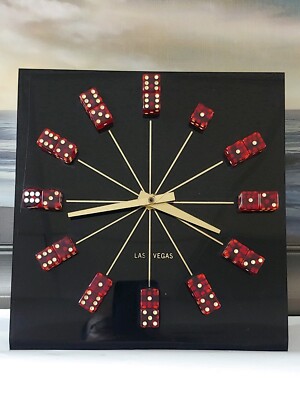 VINTAGE CASINO DICE NOVELTY CLOCK OF NEVADA INC. | eBay