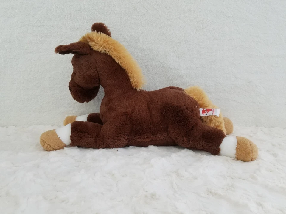 GUND Horse Pony Plush Brown White Diamond Nose Stuffed Toy 17" Foto 4 de 4