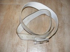 CINTURONE CUOIO BIANCO  CM 120  NUOVO MAGAZZINO 