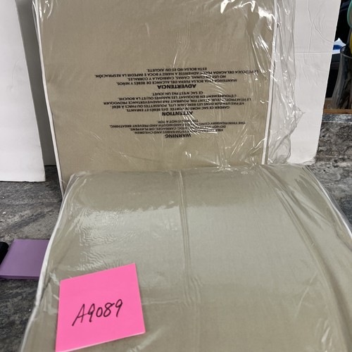 Outdoor Patio Bench Cushion 13.5 x 49.5 x 2 NEW Non Skid Backing Taupe 2pc - Picture 4 of 6