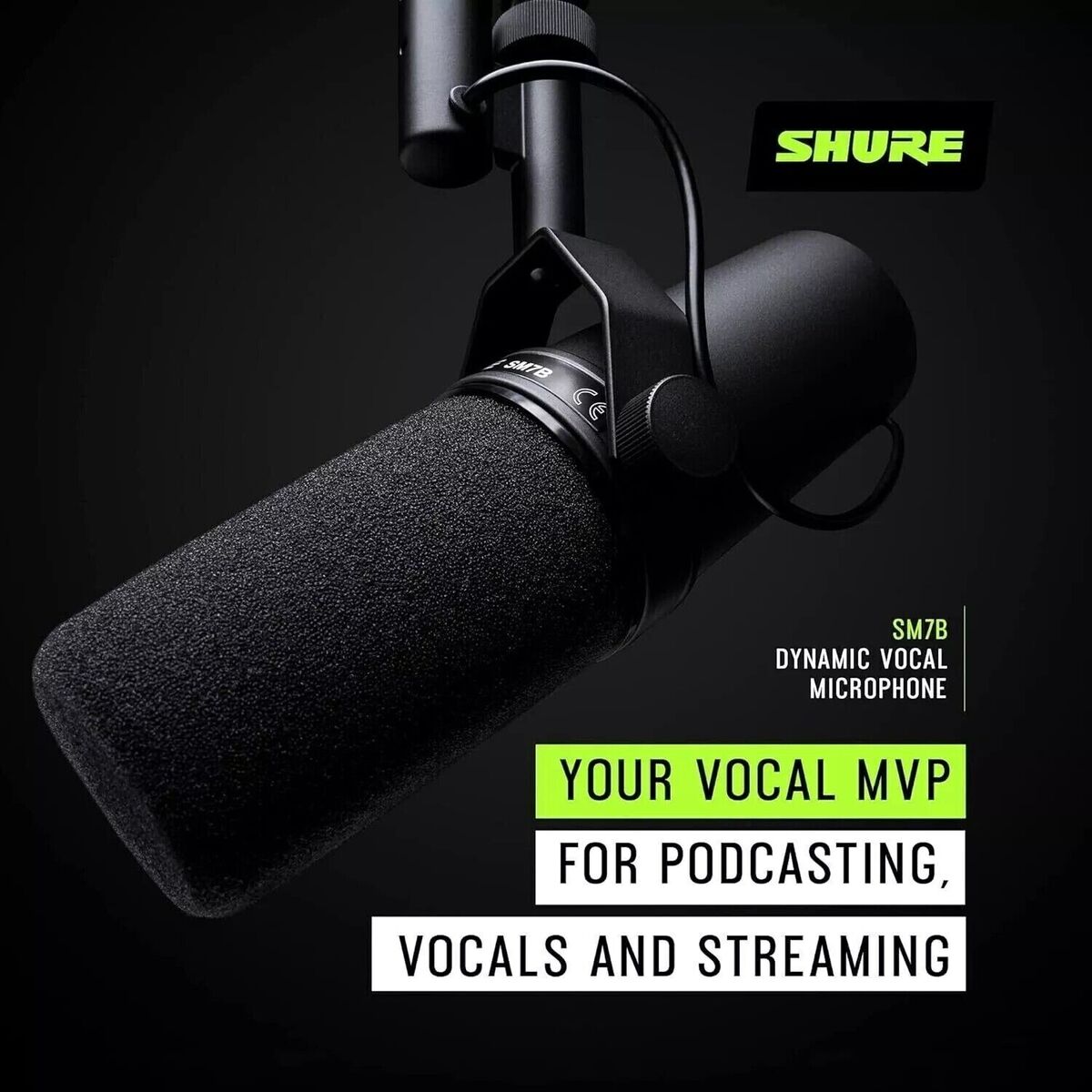 Shure SM7B Cardioid Dynamic Vocal Microphone for sale online Shure SM7B Cardioid Dynamic Vocal Microphone for sale online