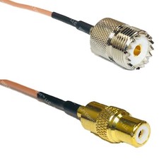 RG316 SO239 UHF Female to RCA FEMALE RF Cable Rapid-SHIP LOT