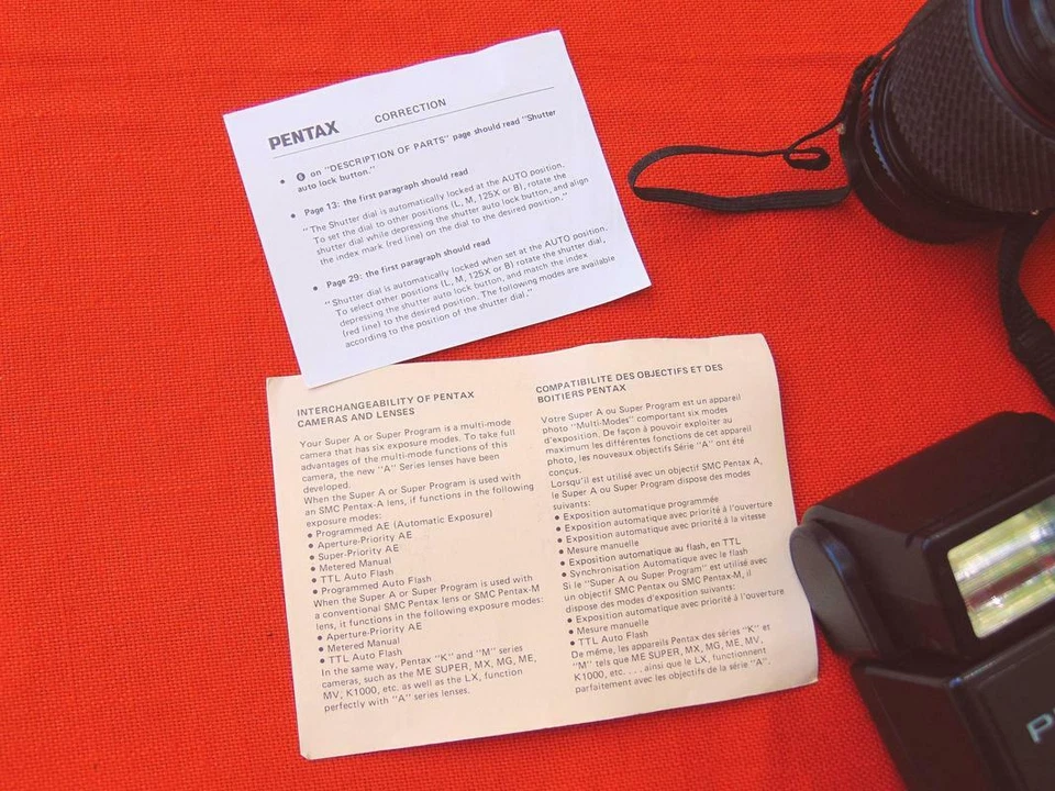 Pentax Super Program Camera with Lenses and Flash KW - Image 2 of 4