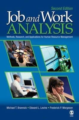 Job and Work Analysis: Methods, Research, and Applications for Human Resource...