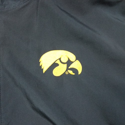Vintage Iowa Nike Jacket Mens Large Full Zip Y2K Swoosh Caitlin Clark Black - Picture 3 of 11