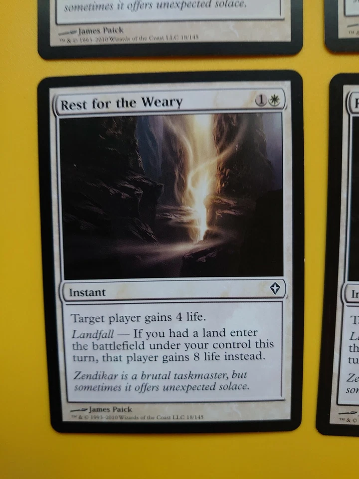 MTG Card. Rest for the Weary playset. 4 cards Worldwake Instant - Image 3 of 4