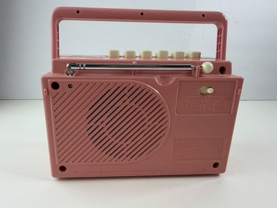 Vintage Pink Panasonic RX-54 AM/FM Radio Cassette Player READ