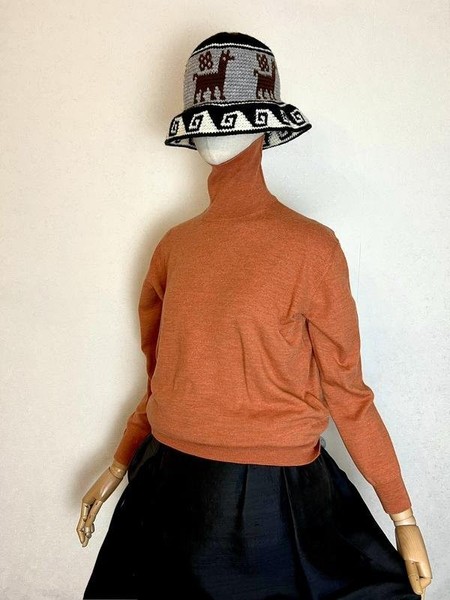 Women Pandora Turtleneck Orange Wool 32 / XXS / 40
