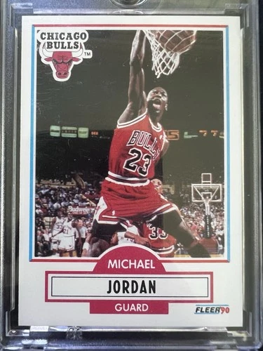 Fleer 1990-91 Michael Jordan #26 Chicago Bulls NBA Base Set Original Card